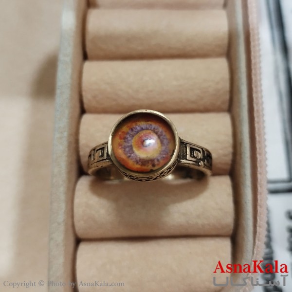 انگشتر طلاروس مردانه نگیندار چشم نظر کد ANG191383W