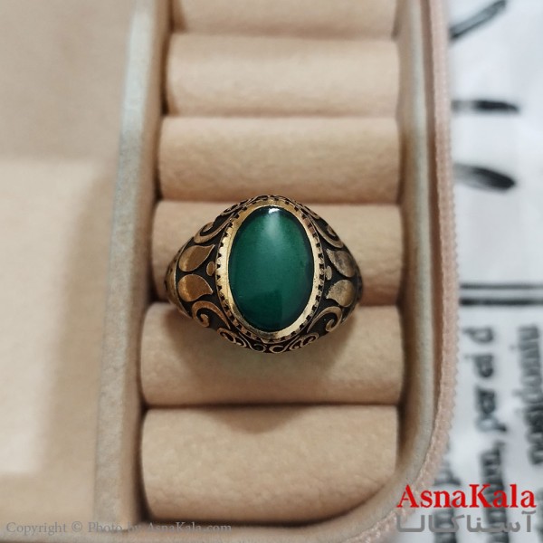 انگشتر طلاروس مردانه نگیندار کد ANG191386W