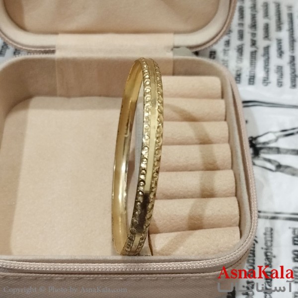 النگوی زنانه برنج با آبکاری سایز 6میل کد DSB181752W