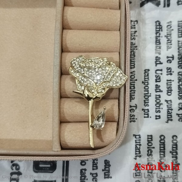 سنجاق سینه زنانه مدل گل کد HAIR131234W