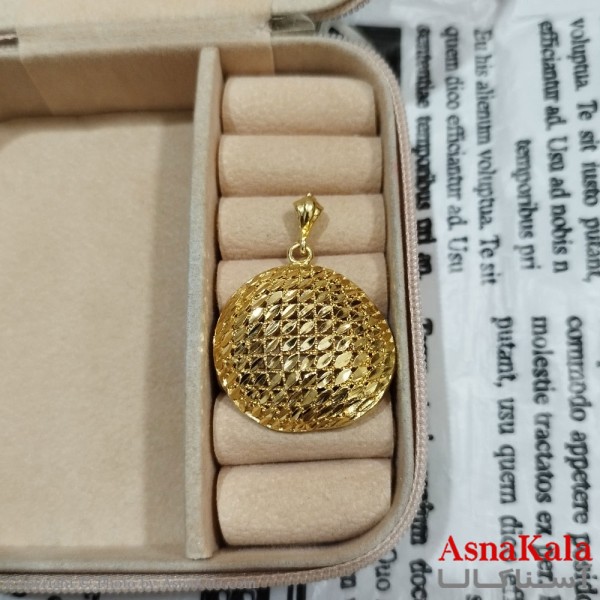 آویز رخ، شمایل، مریمی برنجی زنانه طلایی  کد GNB162592W
