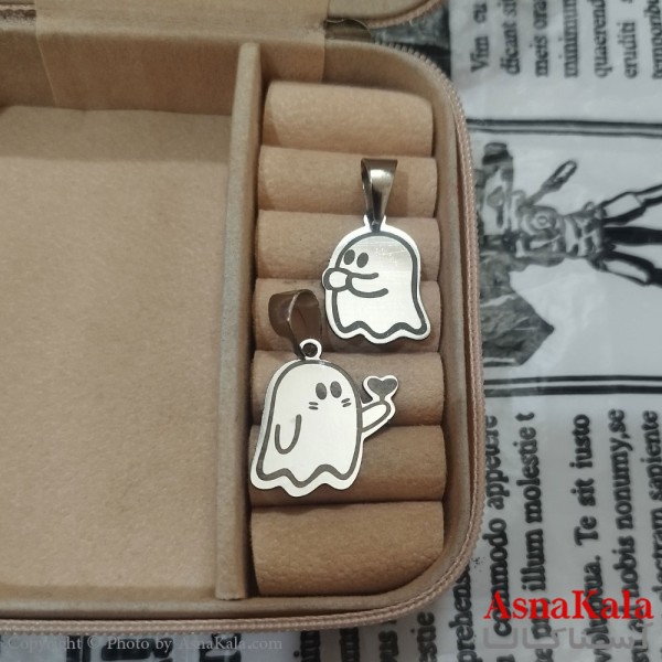 گردنبند ست دونفره استیل نقره ای کد GNB162638W