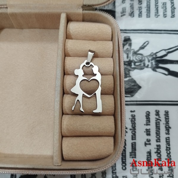 گردنبند استیل نقره ای کد GNB162647W