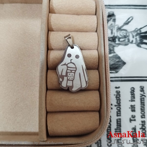 گردنبند استیل نقره ای کد GNB162650W