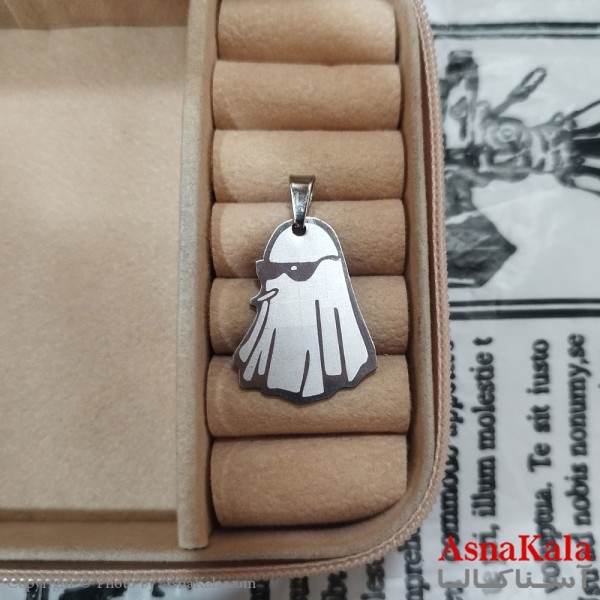 گردنبند استیل نقره ای کد GNB162651W