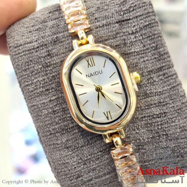 ساعت زنانه نایدو  با نگین تنیسی فول دارای قفل سایز اضافی کد WTCH11495W