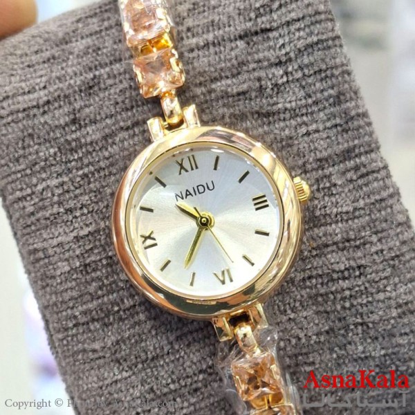 ساعت زنانه نایدو  با نگین تنیسی فول   دارای قفل سایز اضافی کد WTCH11499W