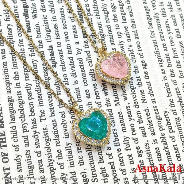 گردنبند استیل زنانه جواهری کد GNB162708W