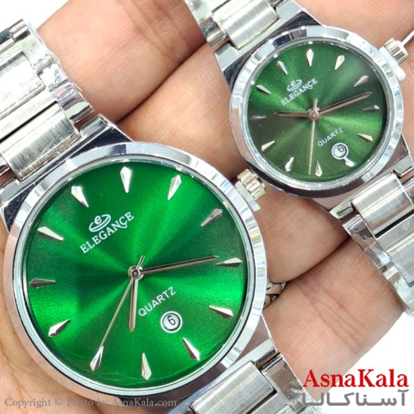 ساعت مچی اسپورت الگانس بند استیل ضد اب واشر دار  موتور کوارتز و دارای روزشمار و دارای کارت گارانتی کد WTCH11566W