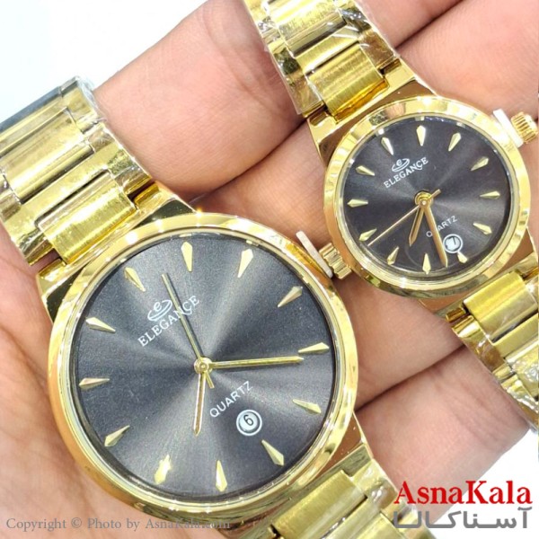 ساعت مچی اسپورت الگانس بند استیل ضد اب واشر دار  موتور کوارتز و دارای روزشمار و دارای کارت گارانتی کد WTCH11568W