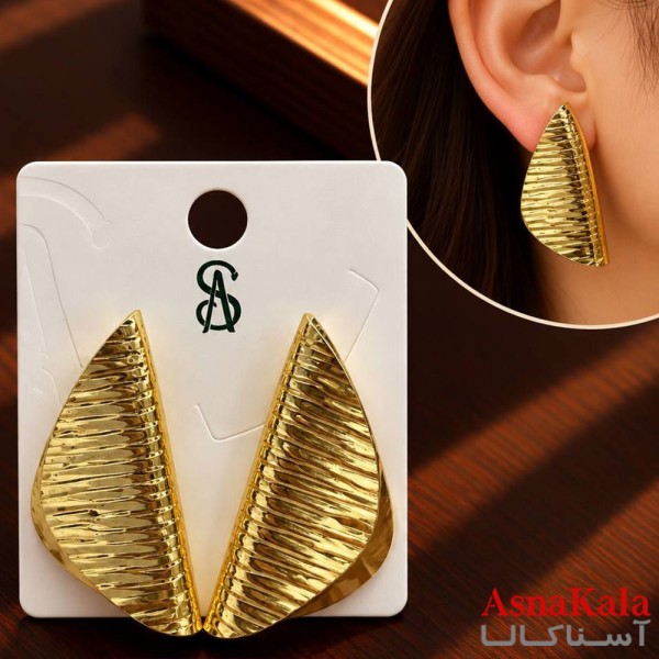 گوشواره فانتزی مدرن میخ نقره برند اس آدخترانه  کد GSH15121911W