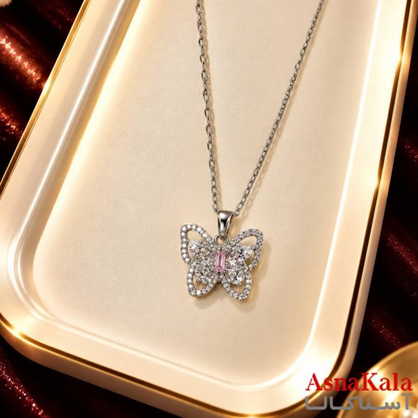گردنبند پینترستی دخترانه استیل 316 مدل ستاره فانتزی کد GNB162858W