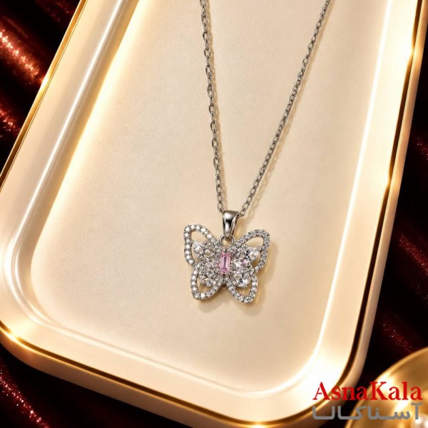 گردنبند پینترستی دخترانه استیل 316 مدل ستاره فانتزی کد GNB16272W