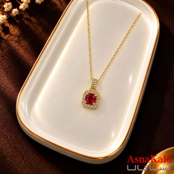 گردنبند پینترستی دخترانه استیل 316 مدل ستاره فانتزی کد GNB16304W