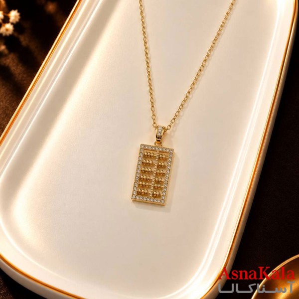 گردنبند پینترستی دخترانه استیل 316 مدل ستاره فانتزی کد GNB16307W