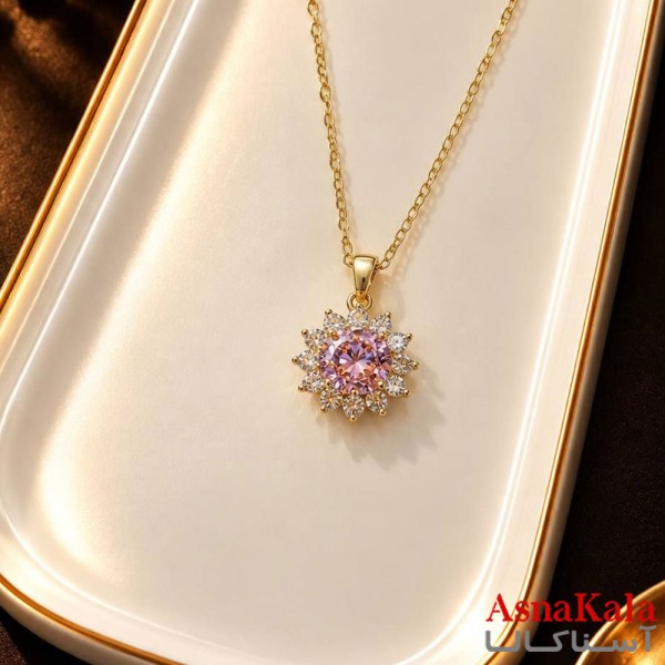 گردنبند پینترستی دخترانه استیل 316 مدل ستاره فانتزی کد GNB16310W