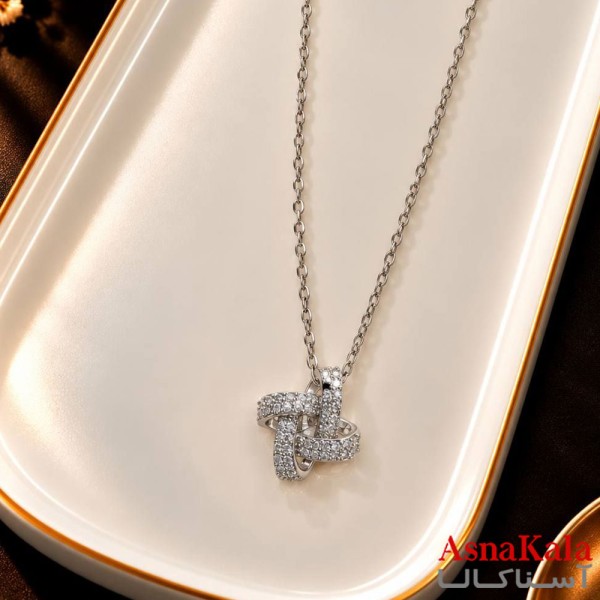 گردنبند پینترستی دخترانه استیل 316 مدل ستاره فانتزی کد GNB16323W