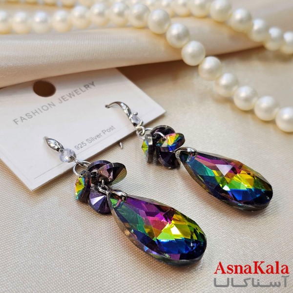 گوشواره فانتزی  مدل رنگی دخترانه  کد GSH15121932W