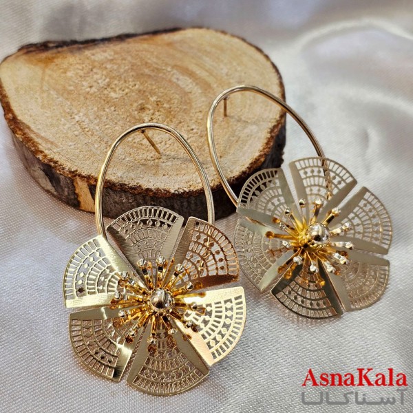 گوشواره فانتزی  مدل گل دخترانه  کد GSH15121938W