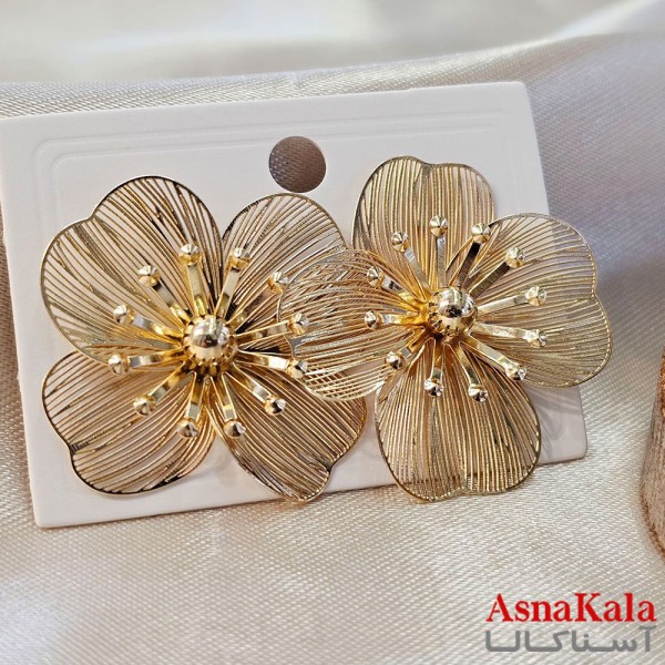 گوشواره فانتزی  مدل گل دخترانه  کد GSH15121942W