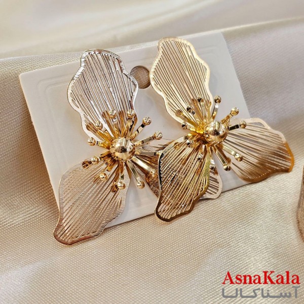 گوشواره فانتزی  مدل گل دخترانه  کد GSH15121949W