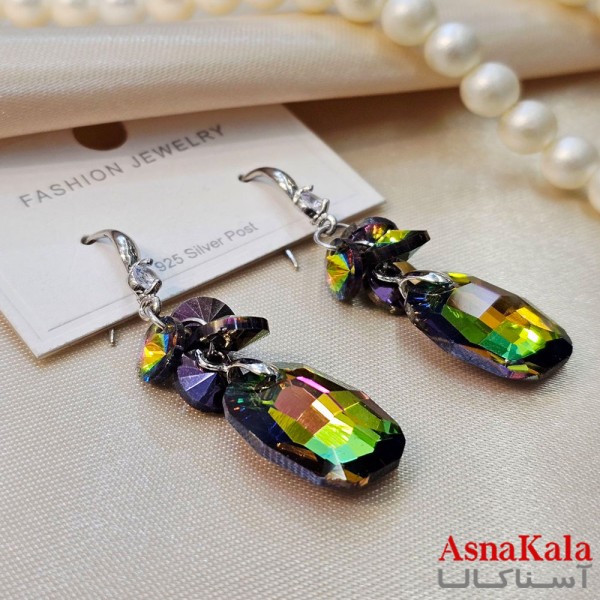 گوشواره فانتزی  مدل رنگی دخترانه  کد GSH15121956W