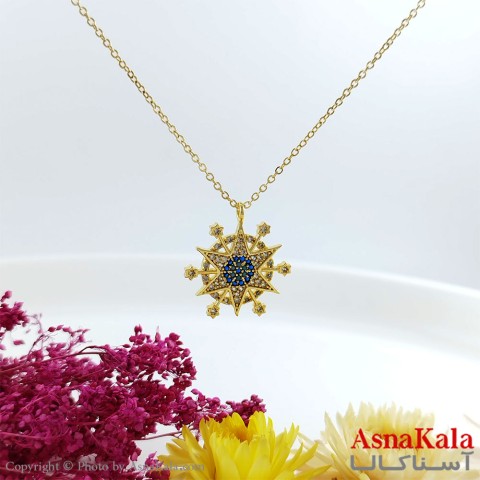 گردنبند زنانه طلایی ستاره برند زیرکن ZIRKON  کد GNB1612W