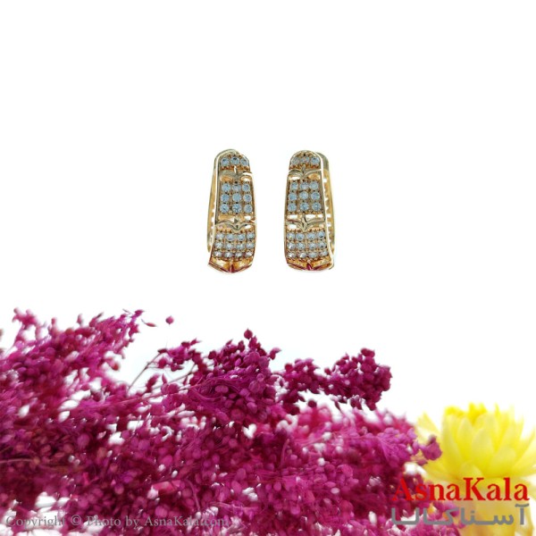 گوشواره زنانه نگین دار برند ژوپینگ کد GSH1528W - آسنا کالا