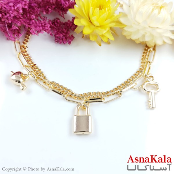 پابند زنانه قفل و کلید برند وای اس ایکس YSX  کد PNB1709W - آسنا کالا