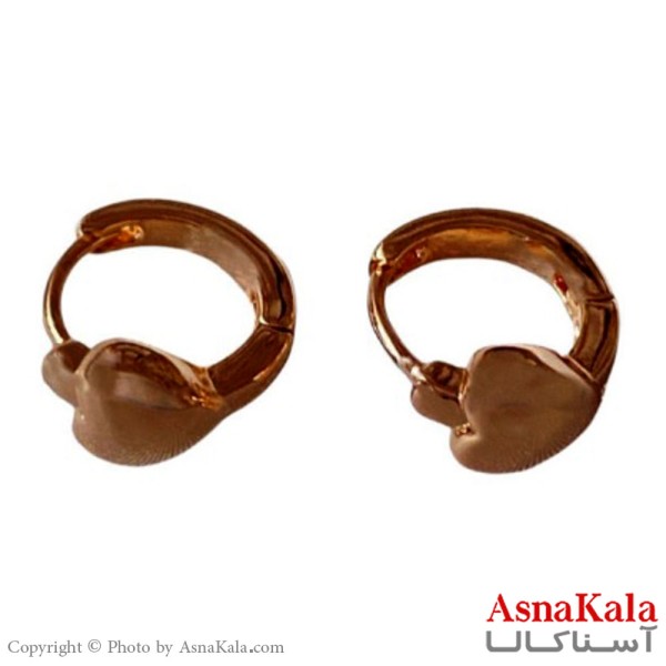 گوشواره زنانه ژوپینگ مدل قلب کد GSH15101W - اسنا کالا