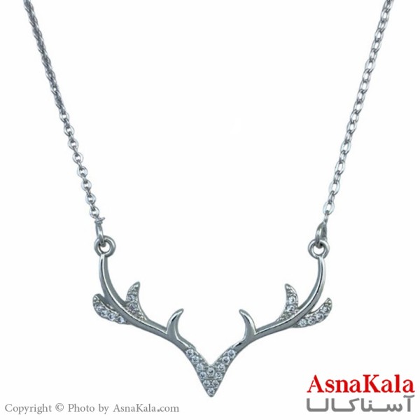 گردنبند زنانه وای اس ایکس مدل شاخ گوزن کد GNB1653W -اسنا کالا