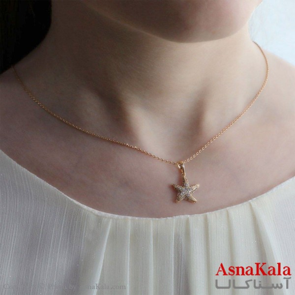 گردنبند زنانه ژوپینگ مدل ستاره کد GNB1693W -آسناکالا