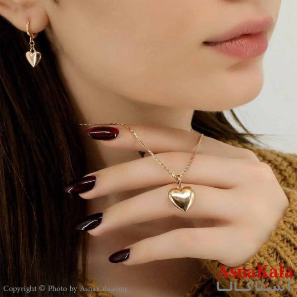 نیم ست زنانه ژوپینگ مدل قلب کد NIM1441W - آسناکالا