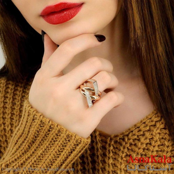 انگشتر زنانه ژوپینگ کد ANG1919W - اسنا کالا