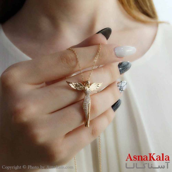 گردنبند زنانه ژوپینگ مدل فرشته کد GNB16106W -آسناکالا