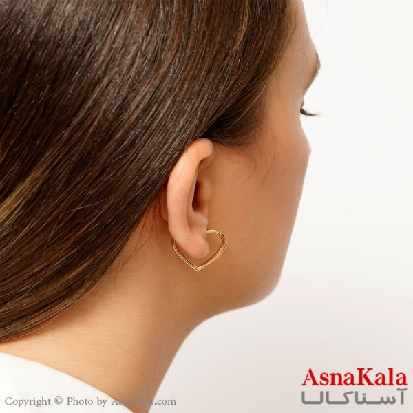 گوشواره زنانه ژوپینگ مدل قلب کد GSH15135W - آسناکالا