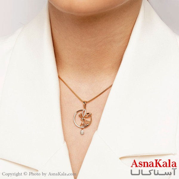 گردنبند زنانه ژوپینگ کد GNB16125W -آسناکالا