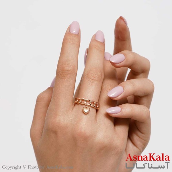 انگشتر زنانه ژوپینگ مدل قلب کد ANG1911W - اسنا کالا