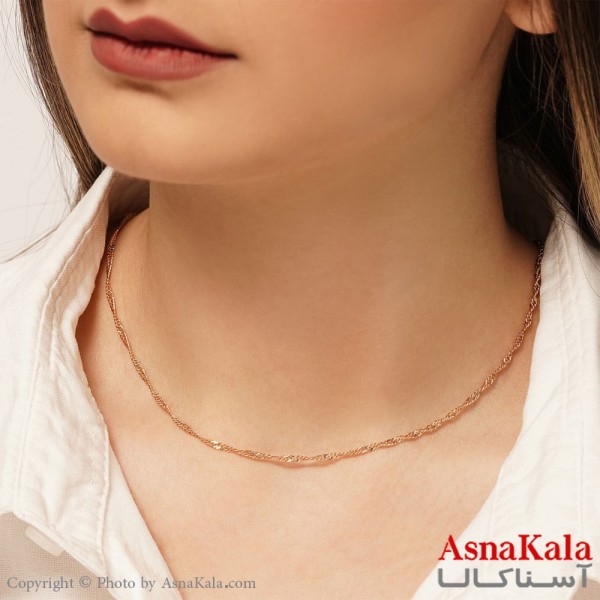 گردنبند زنانه ژوپینگ کد GNB16130W -آسناکالا