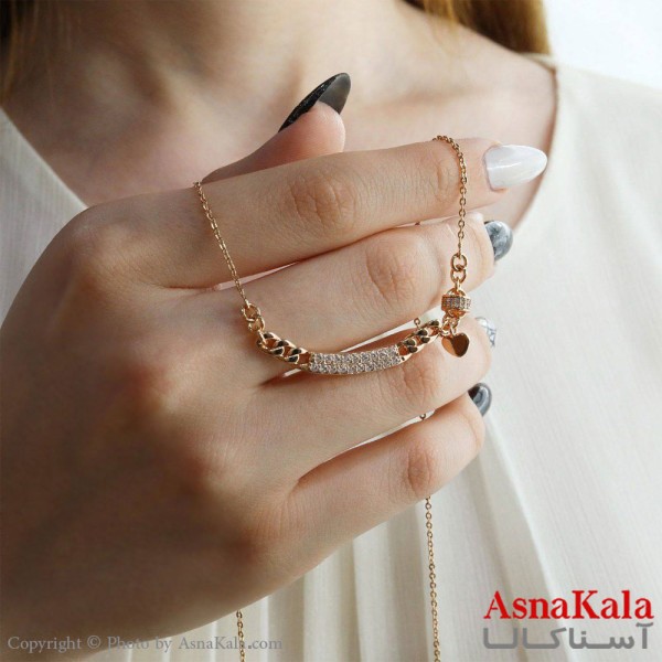 گردنبند زنانه ژوپینگ کد GNB1642W -اسنا کالا