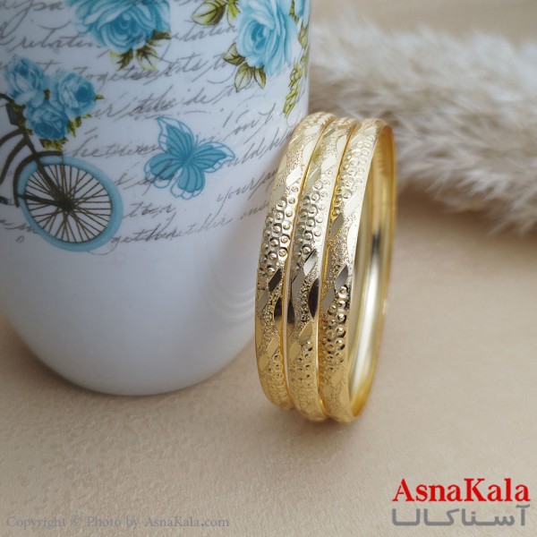 النگوی زنانه طلاروس سایز 6میل کد DSB1871W - آسناکالا
