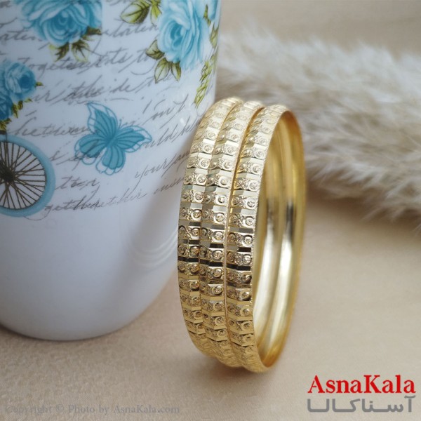 النگوی زنانه طلاروس سایز 6میل کد DSB1873W - آسناکالا