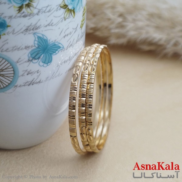 النگوی زنانه طلاروس سایز 3میل برند NG کد DSB1874W - آسناکالا