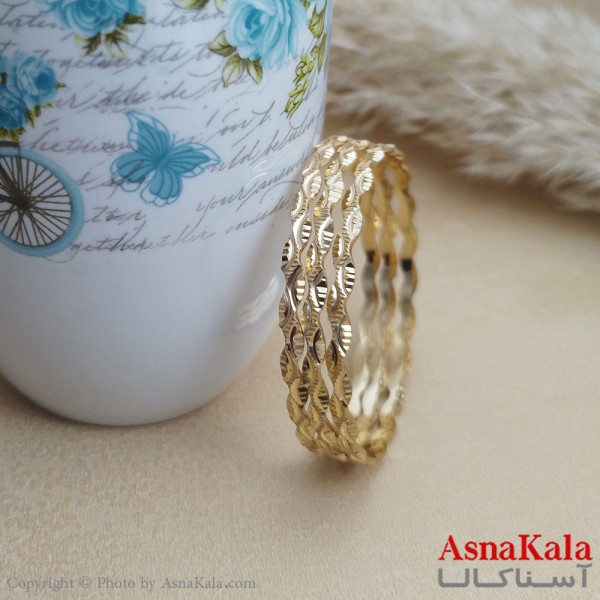 النگوی زنانه طلاروس سایز 3میل برند NG کد DSB1875W - آسناکالا