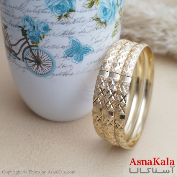 النگوی زنانه طلاروس سایز 6میل برند NG کد DSB1877W - آسناکالا