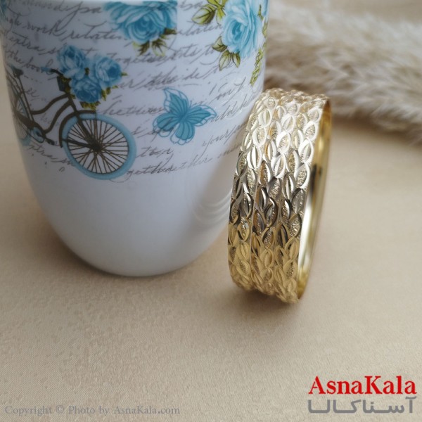 النگوی زنانه طلاروس سایز 6میل برند NG کد DSB1880W - آسناکالا