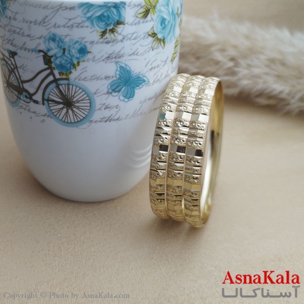 النگوی زنانه طلاروس سایز 6میل برند NG کد DSB1882W - آسناکالا