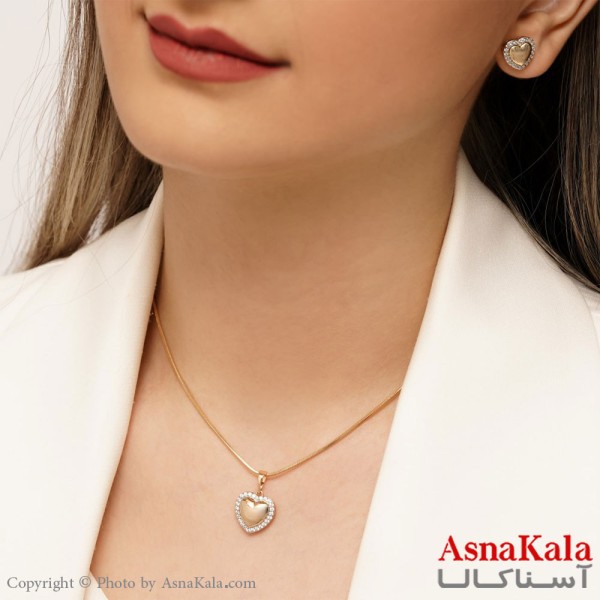 نیم ست قلب ژوپینگ XUPING کد NIM1447W - آسناکالا