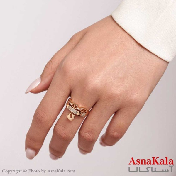 انگشتر مدل قلب ژوپینگ Xuping Heart Ring کد ANG1933W - اسنا کالا
