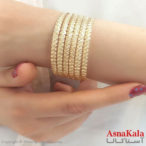 النگوی زنانه طلاروس نخودی سایز 3میل برند NG کد DSB1897W - آسناکالا